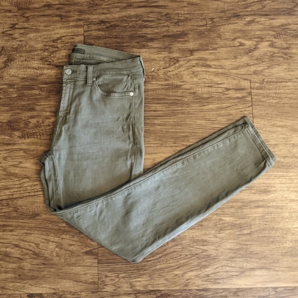 7 for all mankind Light Green Jeans Women's Size 30 - Picture 3 of 8
